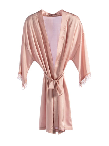 Robe - Blush Satin-Like