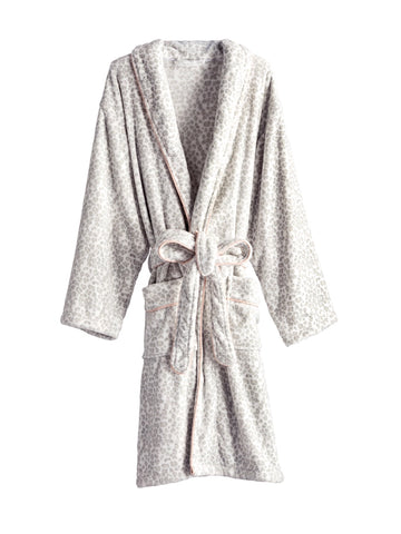 Robe - Soft Grey Leopard