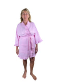 Robe - Waffle Weave with Ruffle - 36" Length