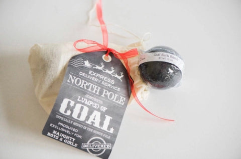 Holiday Bath Bomb - Mini Coal Set