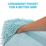 Pet Cleaning Towel Mitt - Blue